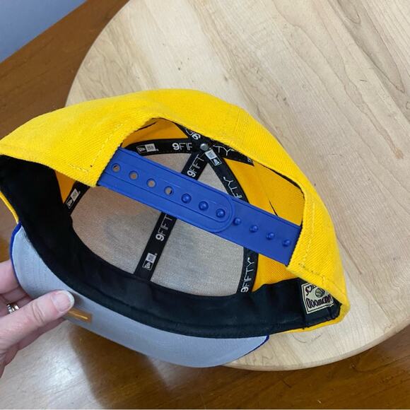 NBA All Star Golden State Warriors Yellow SnapBack Hat Adjustable New Era NWOT - Picture 15 of 16